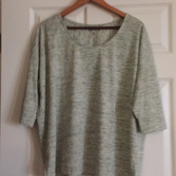 Jessica London Tops - Women 3/4 sleeve marled top